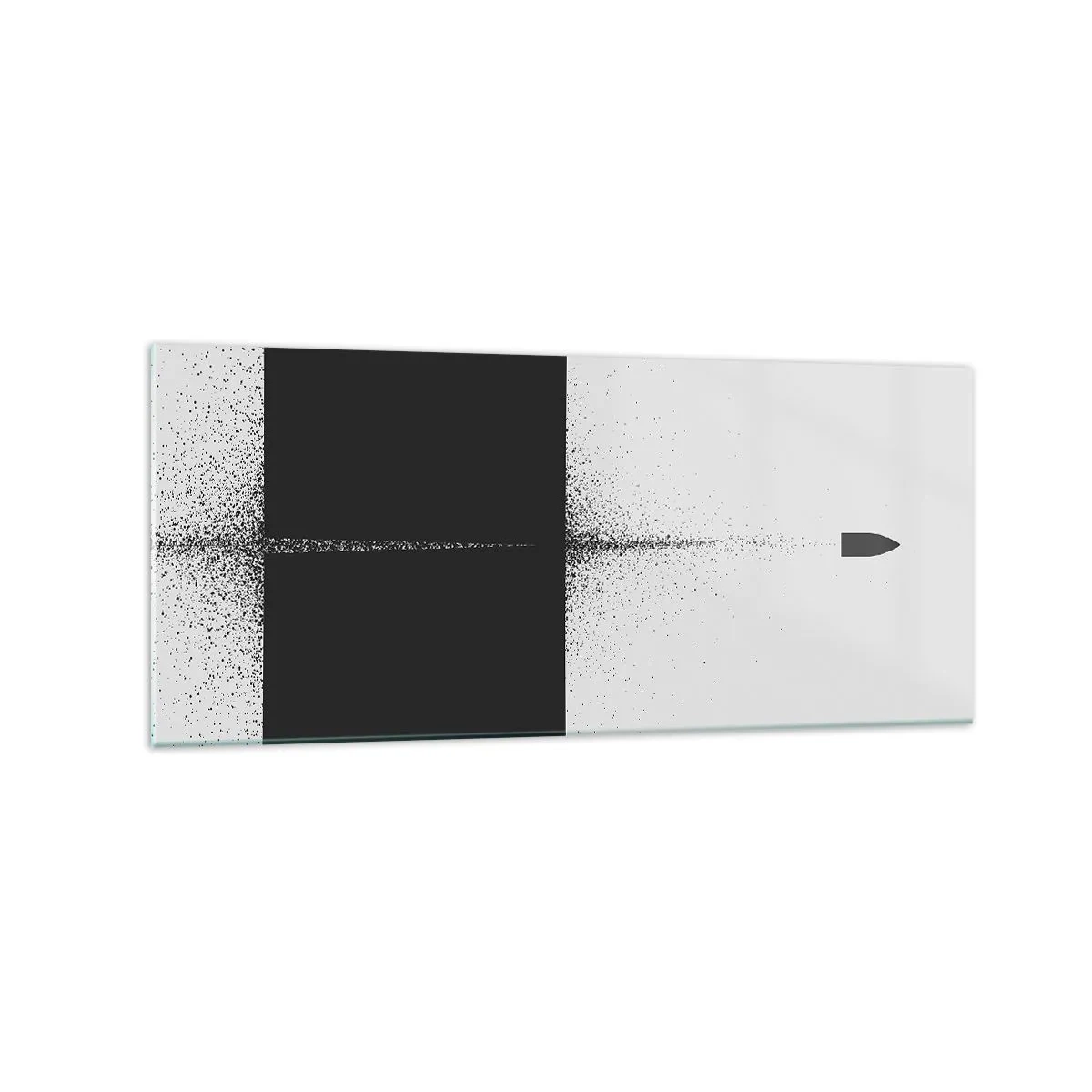 Schilderen op glas - Rechtstreeks naar het doel - 120x50 cm