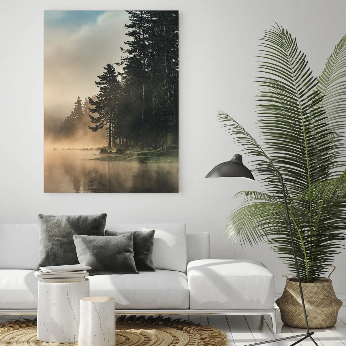 Schilderen op glas - De geboorte van de dag - 50x70 cm