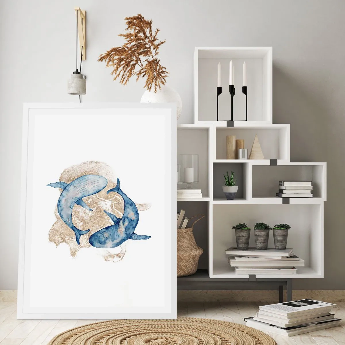 Poster in een witte lijst - Vriendschap of liefde? - 50x70 cm