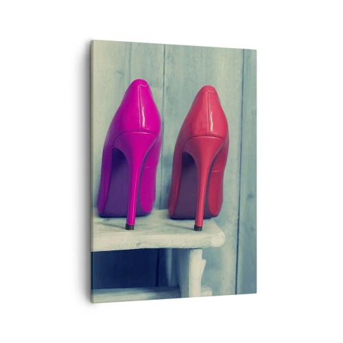 Schilderen op canvas - Loop op de regenboog - 50x70 cm