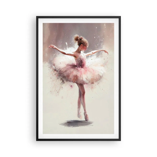 Poster in een zwarte lijst - Als een jonge vogel - 61x91 cm