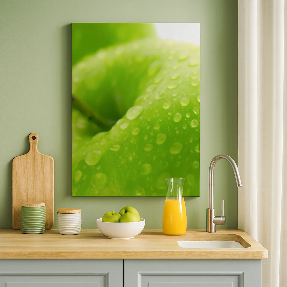 Schilderen op canvas - Groene koele frisheid - 50x70 cm