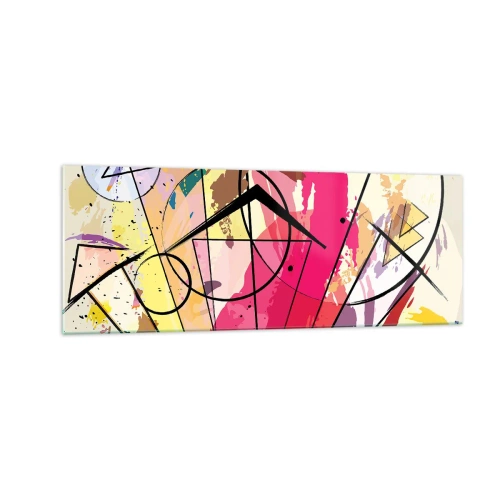 Schilderen op glas - Explosie - 140x50 cm