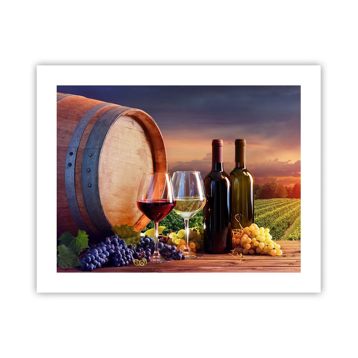 Poster - Het leven smaakt hier - 50x40 cm