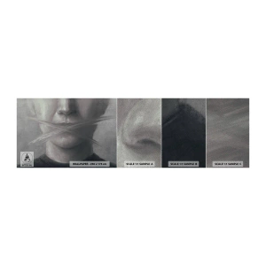 Fotobehang Monster Premium Sand - Zonder een woord - Abstractie, Grafisch, Gezicht - 100x30 cm