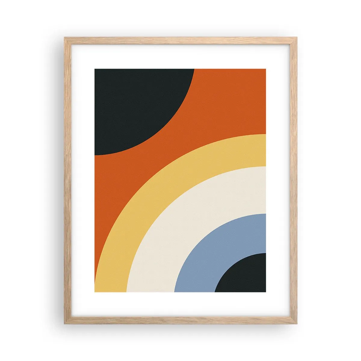 Een poster in een licht eiken lijst - Naar mezelf toe - 40x50 cm
