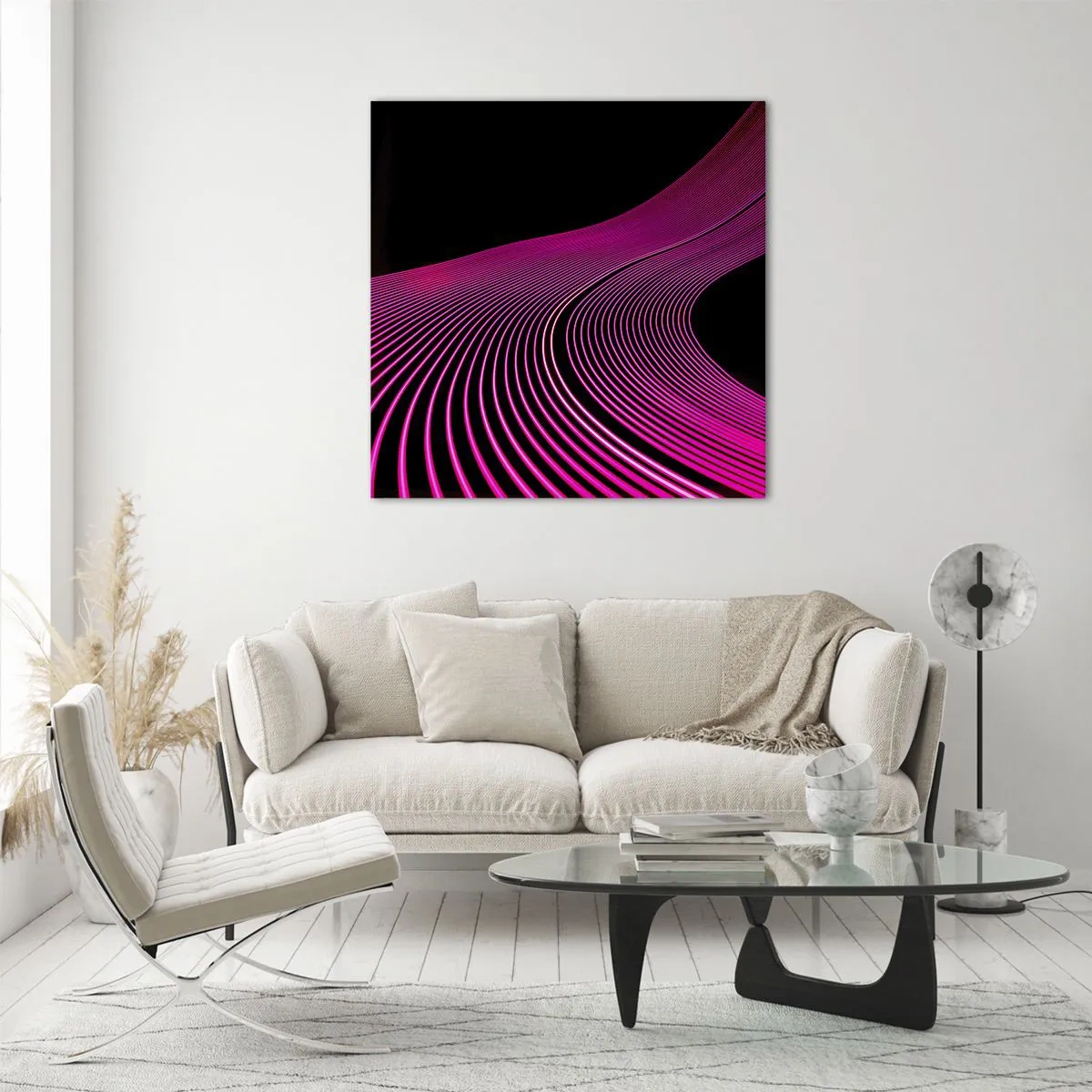 Schilderen op glas - Avenue van licht - 60x60 cm