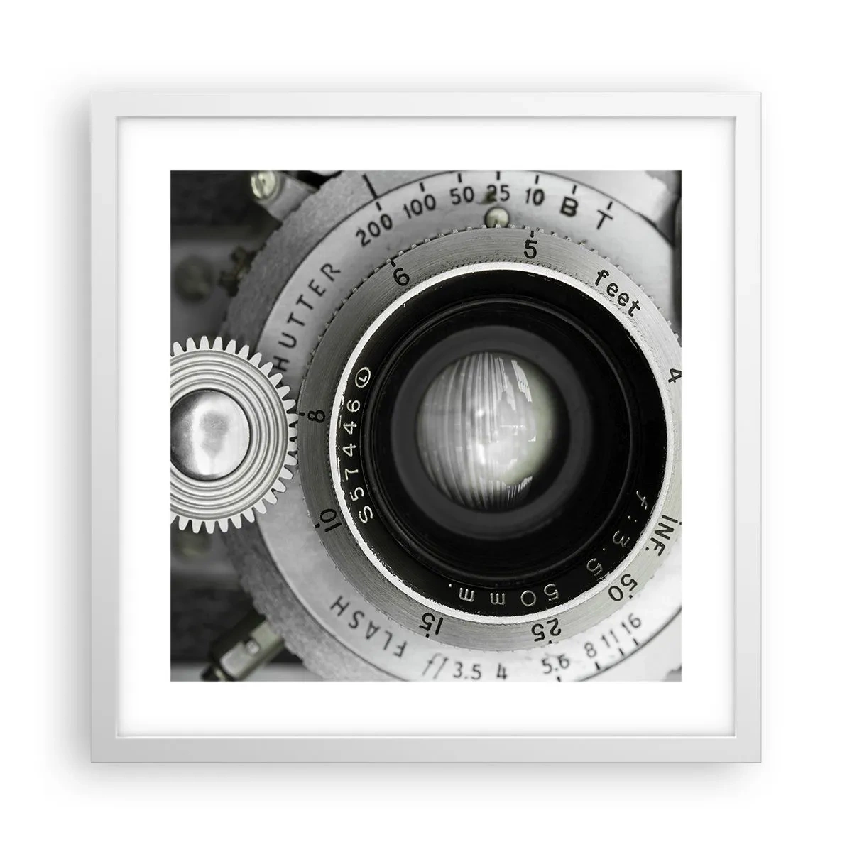 Poster in een witte lijst - Een verhaal over Hollywood - 40x40 cm