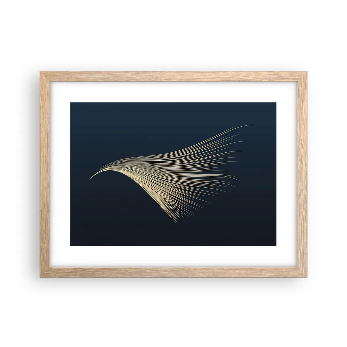 Een poster in een licht eiken lijst - Als het haar van een engel - 40x30 cm