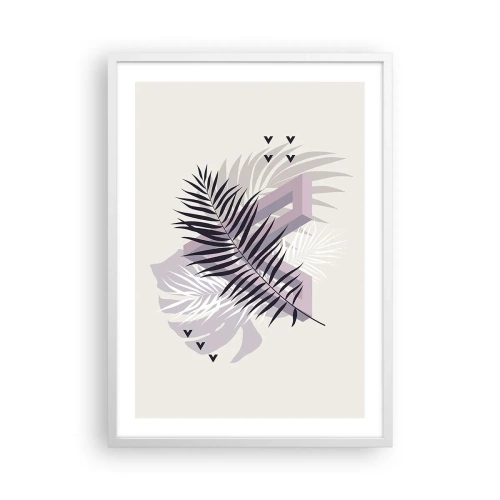 Poster in een witte lijst - De schaduw van de schaduw - 50x70 cm