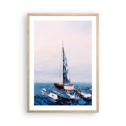 Een poster in een licht eiken lijst - Broederschap van de wind - 50x70 cm