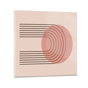 Schilderen op glas - Onweerstaanbare aantrekkingskracht - 70x70 cm