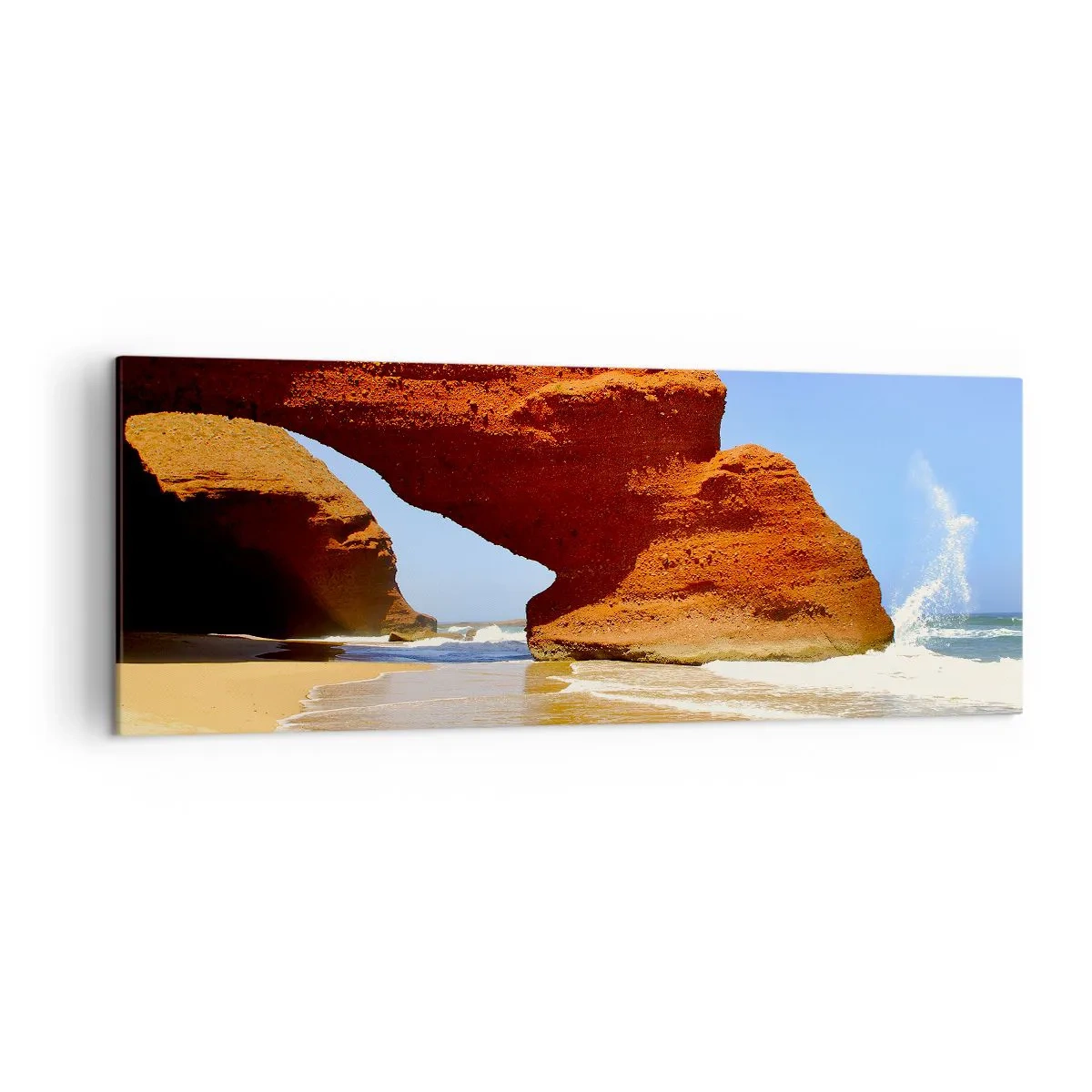 Schilderen op canvas - Water en wind  al duizen jaren - 140x50 cm