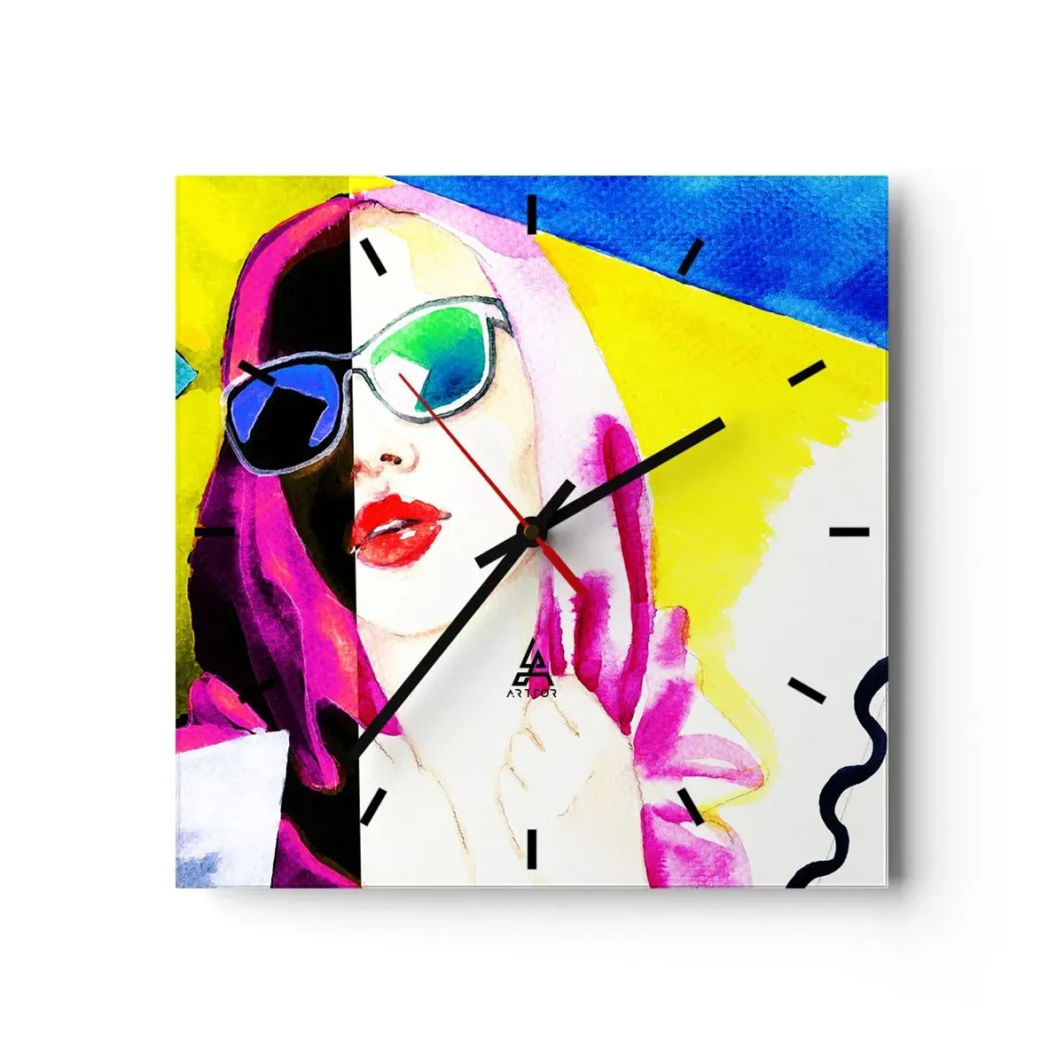 Wandklok - Klok - Ik ben niet wit en ik ben niet zwart - 30x30 cm