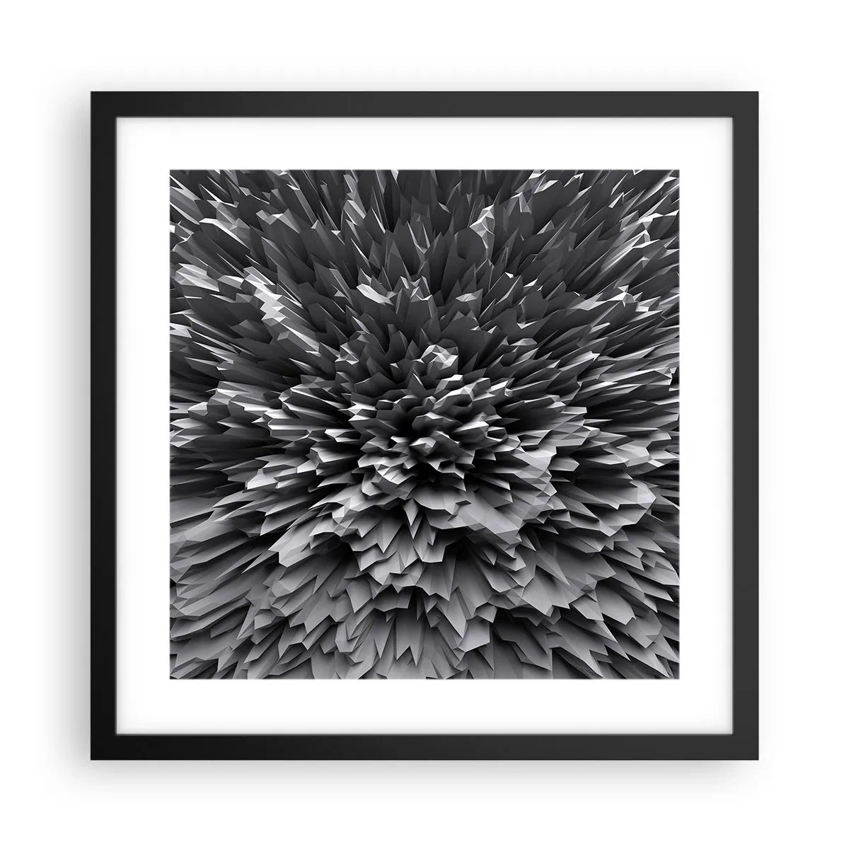 Poster in een zwarte lijst - Strikter kan het niet - 40x40 cm