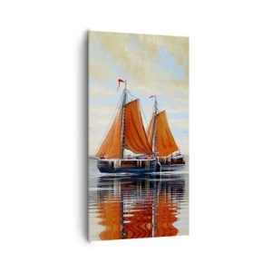 Schilderen op canvas - Hé, zeil, matroos... - 65x120 cm