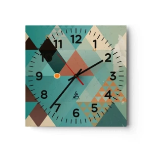 Wandklok - Klok - Eenheid van veelheid, veelheid van eenheid - 30x30 cm