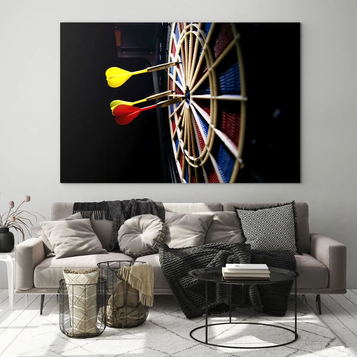 Schilderen op glas - De spikerop de kop - 100x70 cm