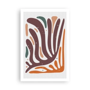 Poster - Stralende organische compositie - 61x91 cm