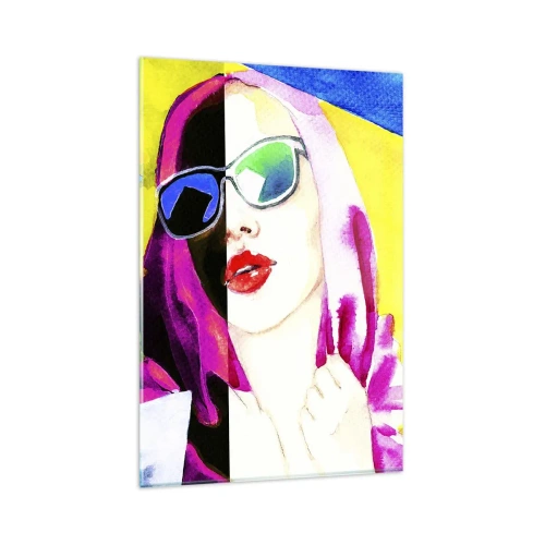 Schilderen op glas - Ik ben niet wit en ik ben niet zwart - 80x120 cm