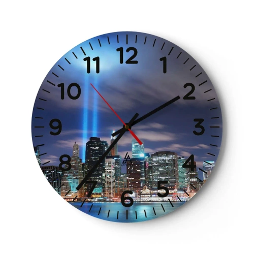 Wandklok - Klok - De hemel met het licht bereiken - 40x40 cm