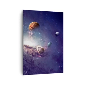 Schilderen op canvas - Zonne-dans systeem - 70x100 cm