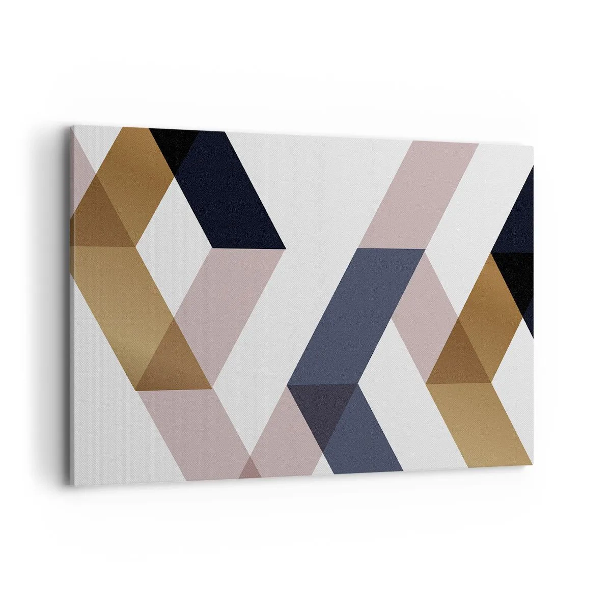 Schilderen op canvas - Vlakken en hoeken - 120x80 cm