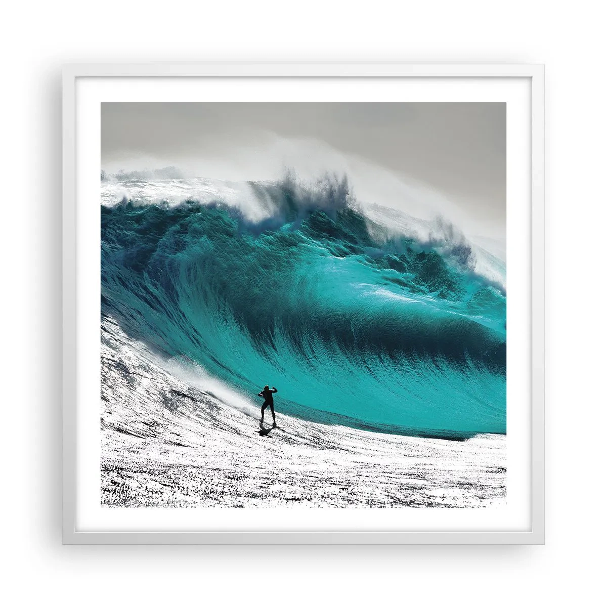 Poster in een witte lijst - Uitdaging aanvaard - 60x60 cm