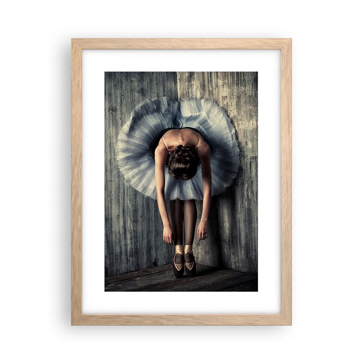 Een poster in een licht eiken lijst - Wanneer de muziek stopt - 30x40 cm