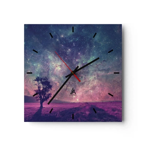 Wandklok - Klok - Onder de magische hemel - 30x30 cm