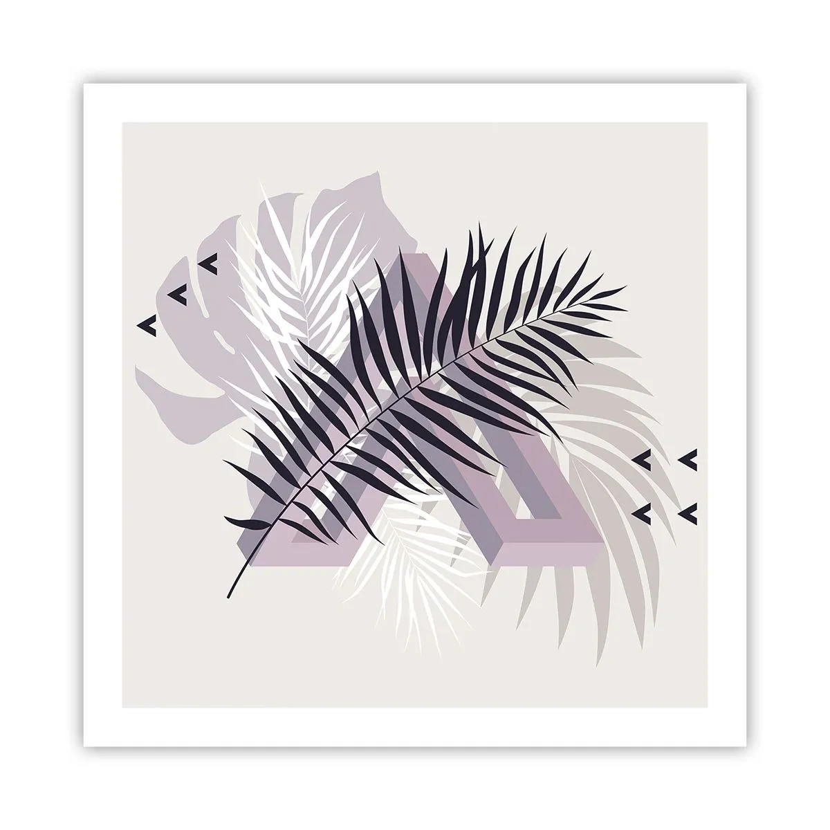 Poster - De schaduw van de schaduw - 60x60 cm