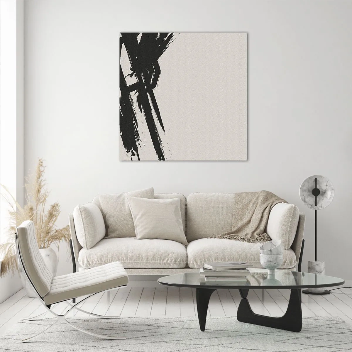 Schilderen op glas - Onstuitbare haast - 70x70 cm