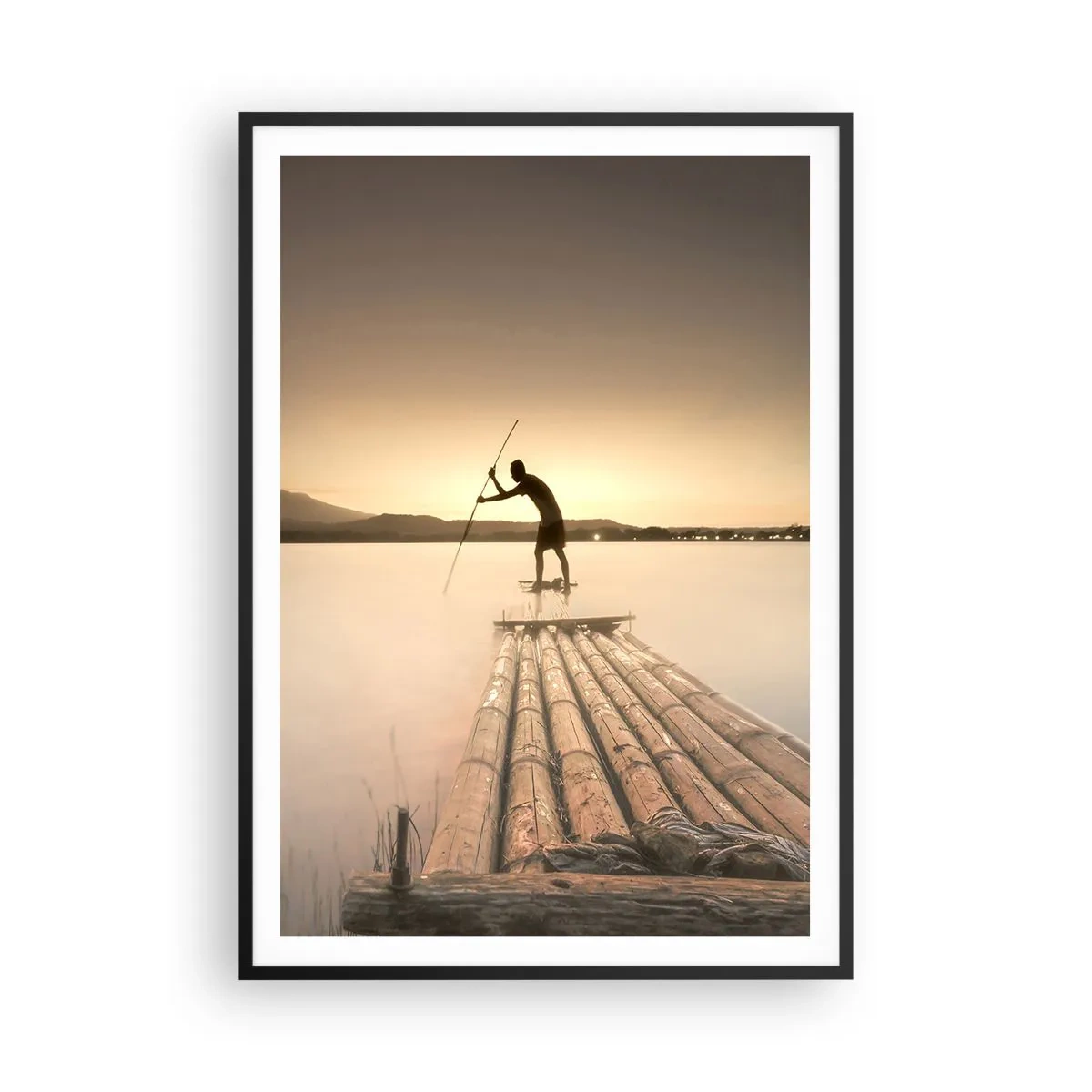 Poster in een zwarte lijst - Voor het slapen gaan - 70x100 cm