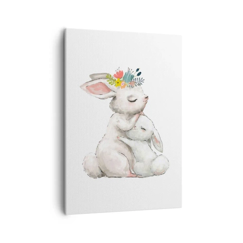 Schilderen op canvas - Het is het beste met mama - 50x70 cm