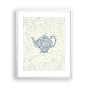 Poster in een witte lijst - De charme van thee - 40x50 cm