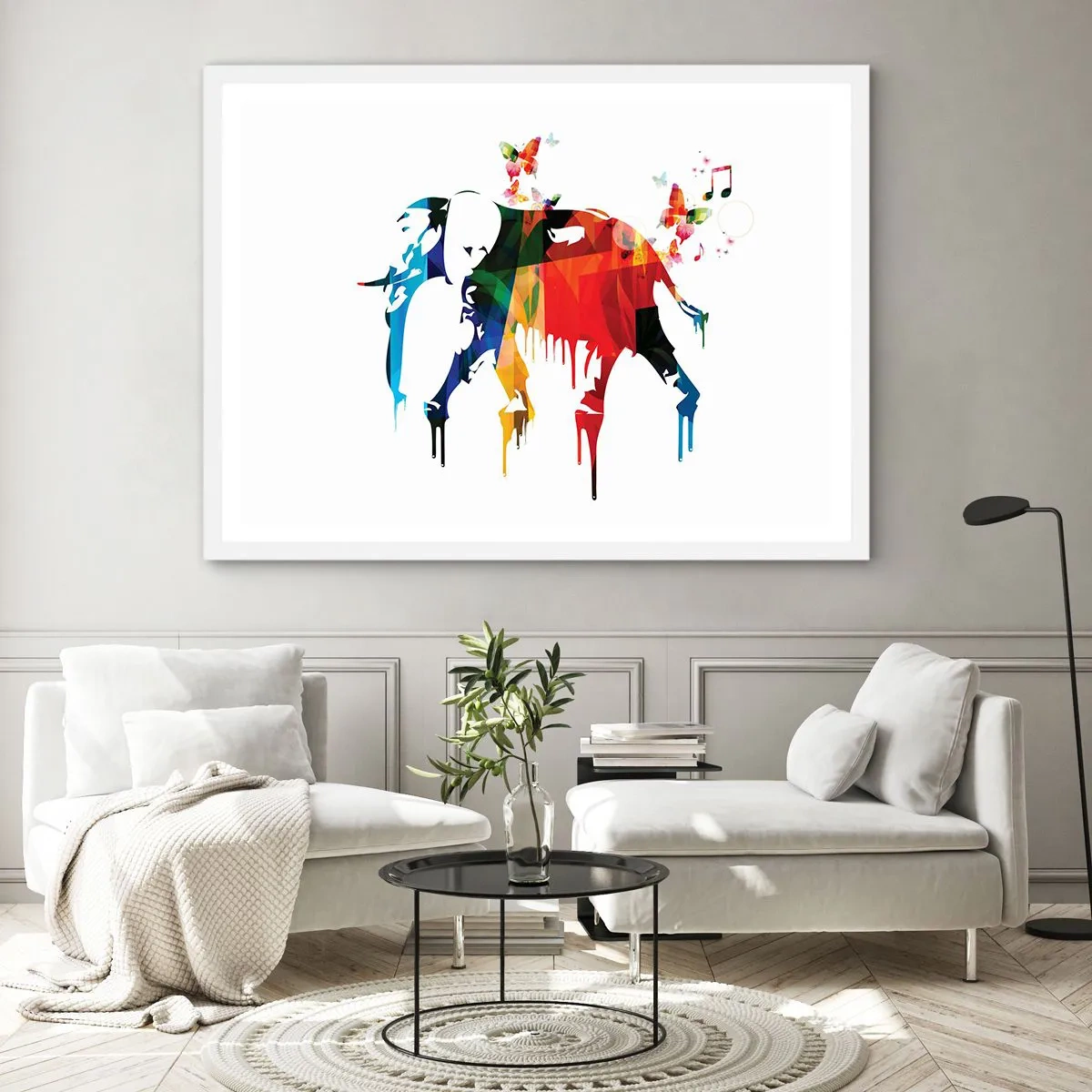 Poster in een witte lijst - Iedereen kan dansen - 40x30 cm