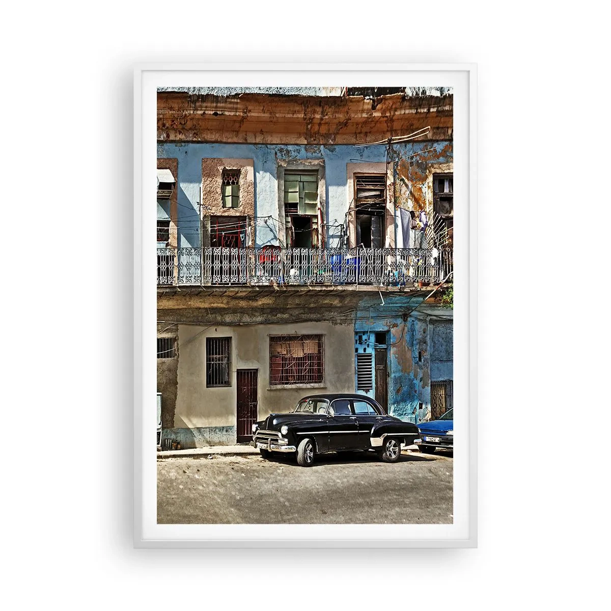Poster in een witte lijst - Havana-vibes - 70x100 cm