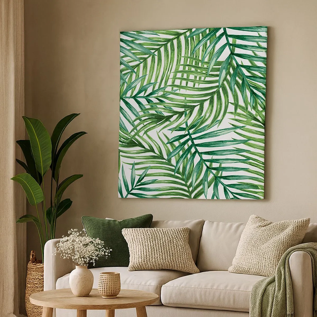 Schilderen op canvas - Onder de groene luifel - 30x30 cm