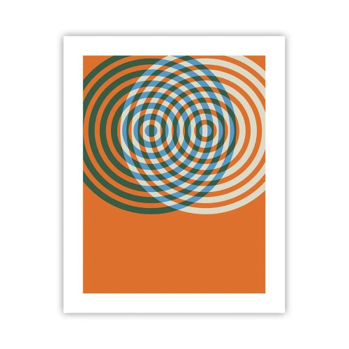 Poster - Abstracte circulaire variatie - 40x50 cm