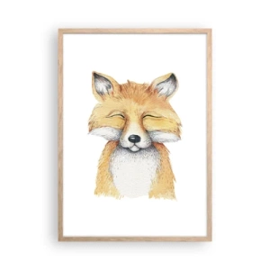 Een poster in een licht eiken lijst - Vossenstemmingen - 50x70 cm