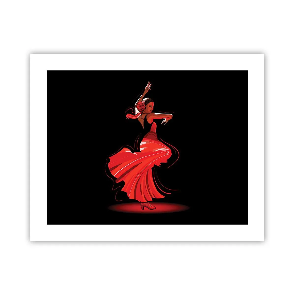 Poster - De vurige geest van flamenco - 50x40 cm