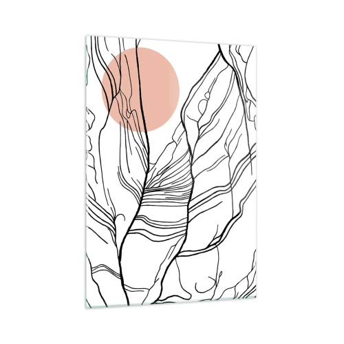 Schilderen op glas - In een web van twijgen - 50x70 cm