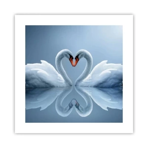 Poster - Tijd voor liefde - 40x40 cm