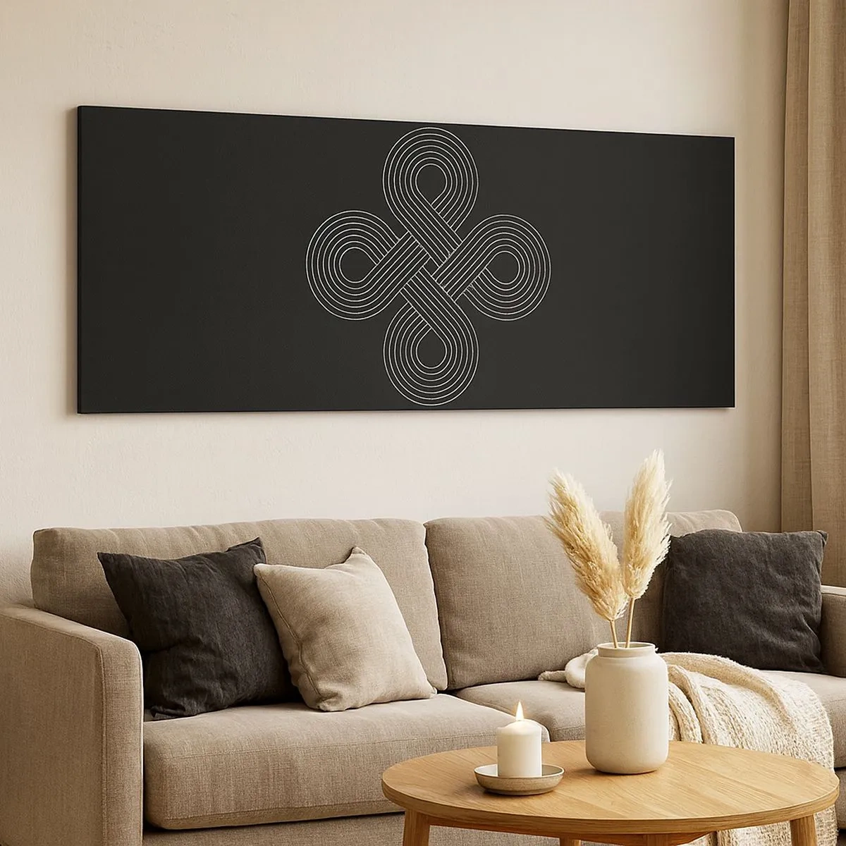 Schilderen op canvas - In de Keltische geest - 100x40 cm