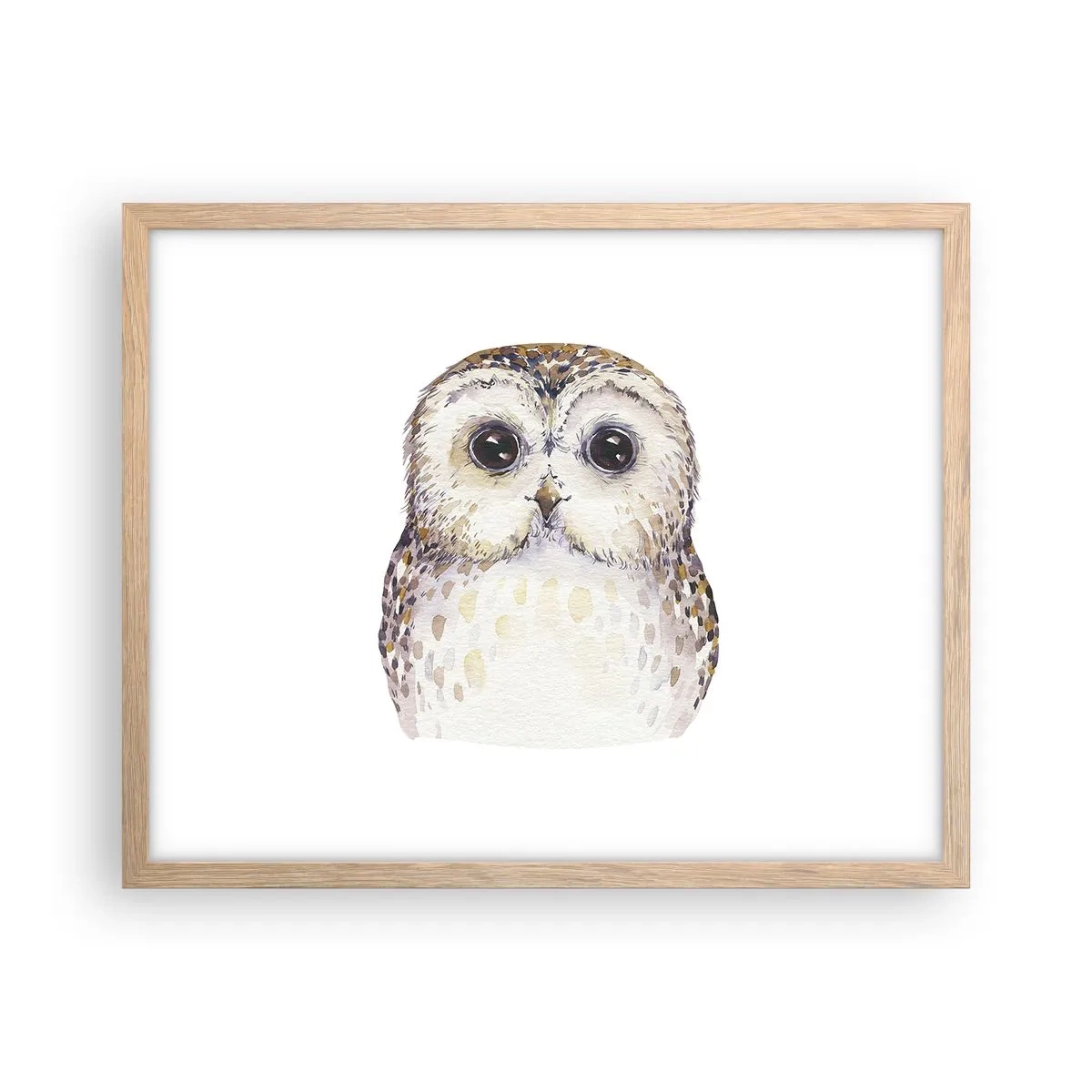 Een poster in een licht eiken lijst - Kijk in mijn ogen - 50x40 cm