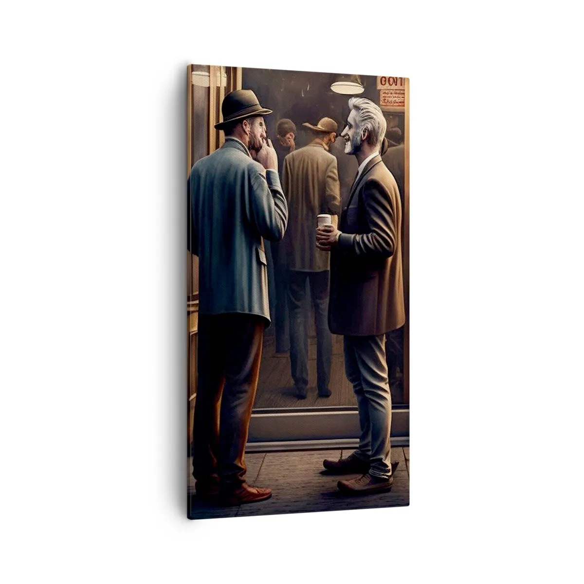 Schilderen op canvas - Een goed moment van de dag - 55x100 cm