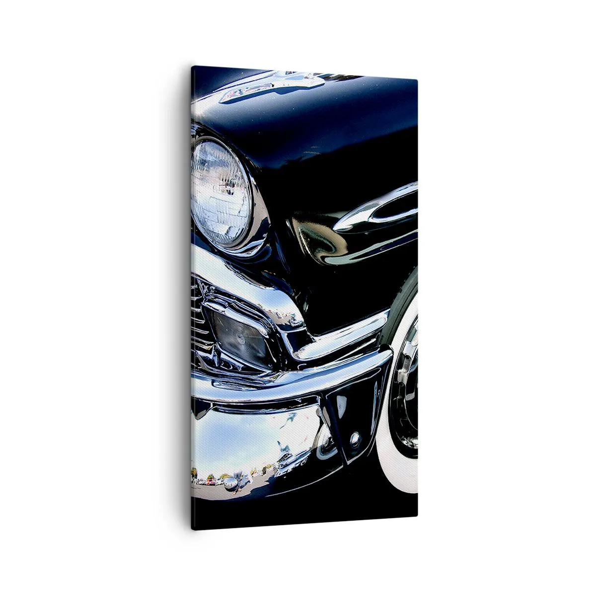 Schilderen op canvas - Klassiek in zilver, zwart en wit - 55x100 cm