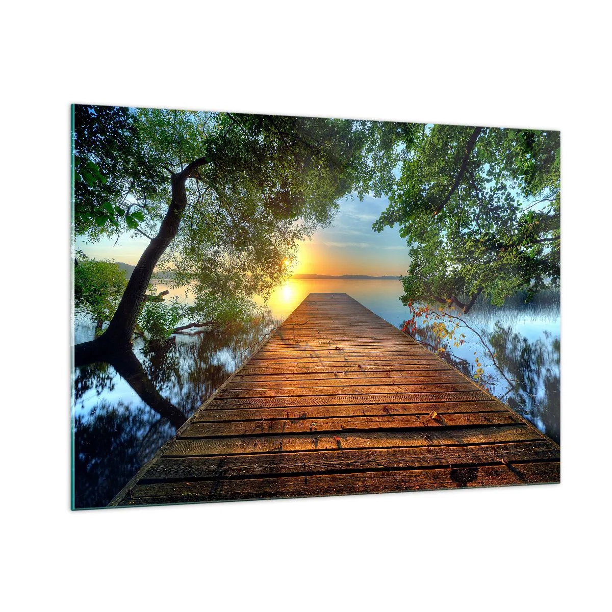 Schilderen op glas - Neem de tijd, ga zitten - 100x70 cm