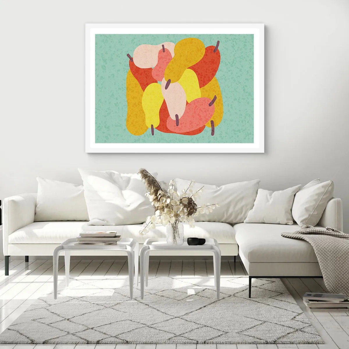 Poster in een witte lijst - Probeer de zomerzon - 40x30 cm