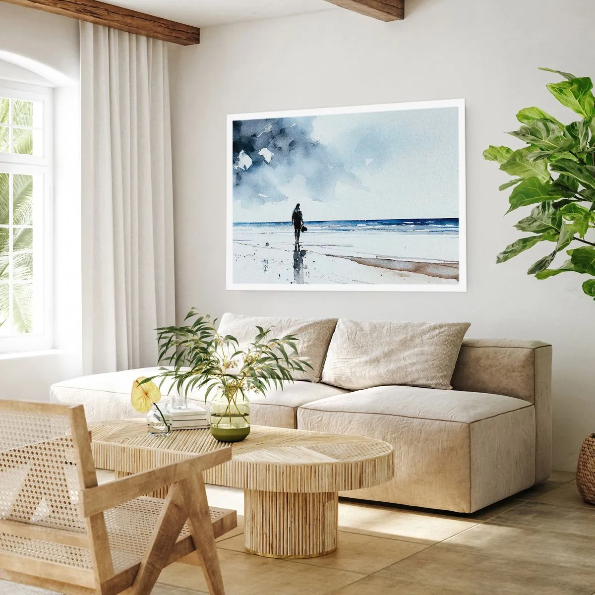Poster - Gesprek met de zee - 40x30 cm
